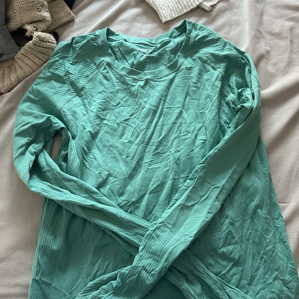 Gap Teal Long Sleeve Top